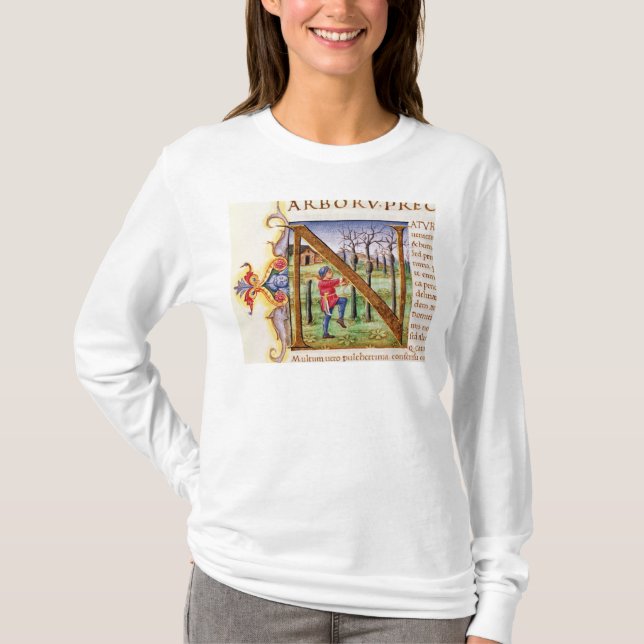 T-shirt Initiale 'N de Historiated (Devant)