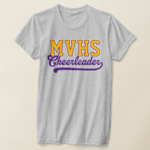 T-shirt Initiales personnalisées de 4 lettres pour cheerle