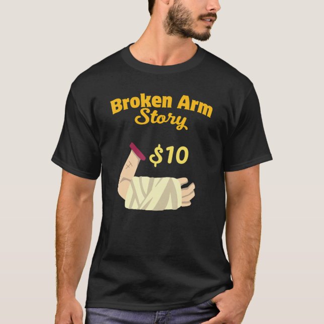 T-shirt Injury Surgery Patient Survivor  Broken Arm Recove (Devant)