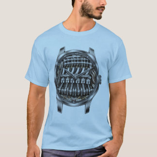 T-shirt Inline Six Skeleton Engine Watch