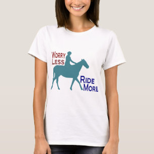 T-shirt Inquiétude moins de tour plus d'équitation