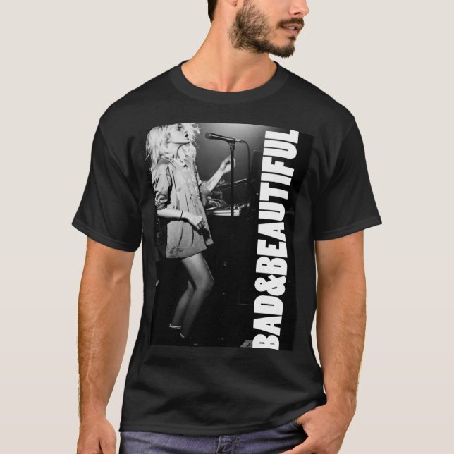 T-shirt Inscription BAD & Belle Blondie (Devant)