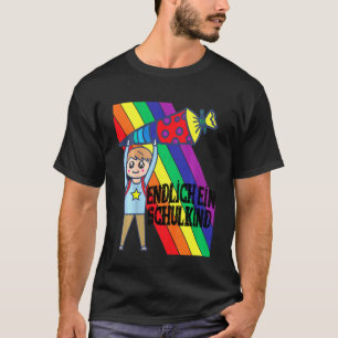 T-shirt Inscription d'un enfant à l'école Enfin une école