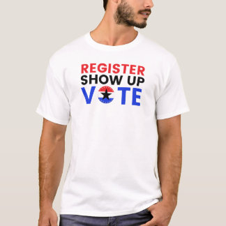 T-shirt Inscrivez-vous Montrer Vote 2024 USA Election Vote