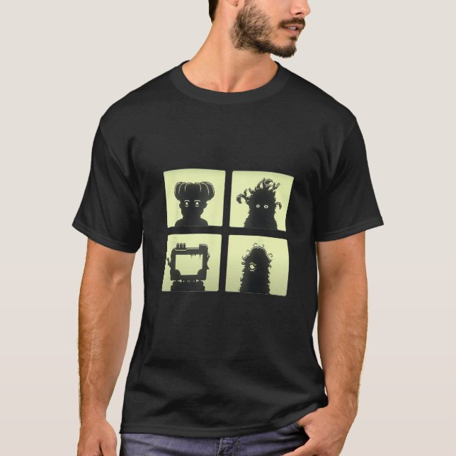 T-shirt Inscryption Quatre Scribes Boss carte psychologiqu (Devant)