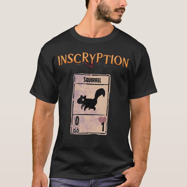 T-shirt Inscryption Squirrel Card Psychological Horror Gam (Devant)