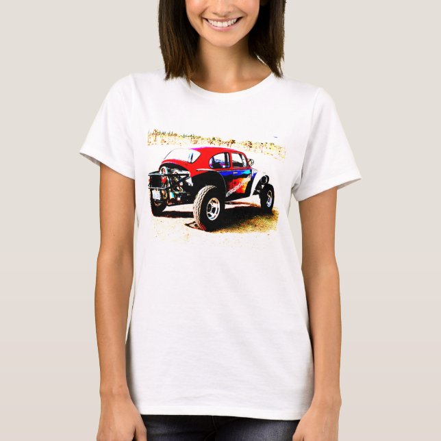 T-shirt insecte blanc et bleu rouge de baja dans toutes (Devant)