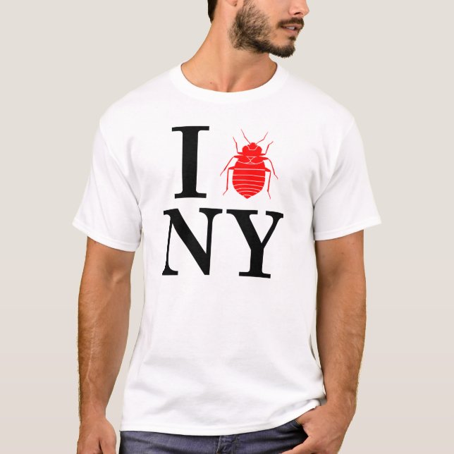 T-shirt Insectes de lit de New York (Devant)