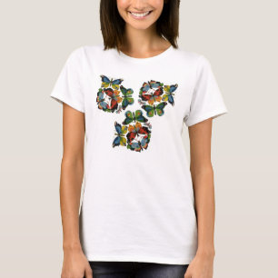 T-shirt Insectes ou bugs vintage, beaux papillons