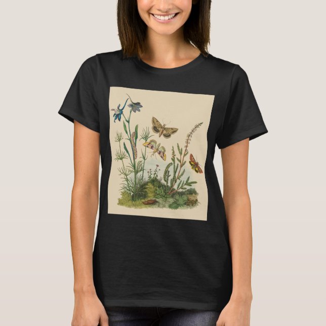 T-shirt Insectes vintages, Papillons, Caterpillar (Devant)