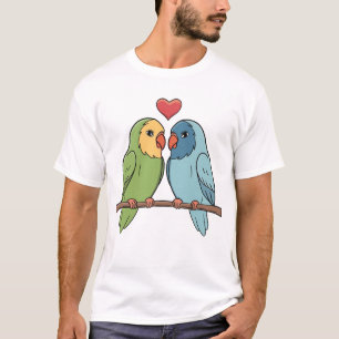 T-shirt Inséparables adorables avec un cœur