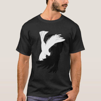 T-shirt Inséparables Chemise Corbeau Dove Yin Yang Shi
