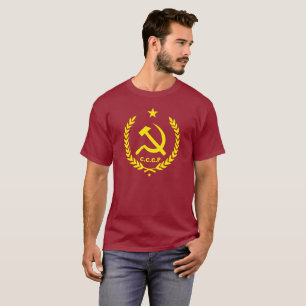 T-shirt Insigne communiste de marteau et de faucille de