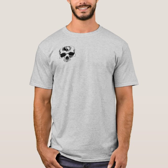 T-shirt Insigne de crâne d'INNERSTRENGTH de pensée (Devant)