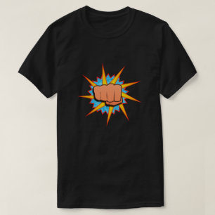 T-shirt Insigne de poing super-héros