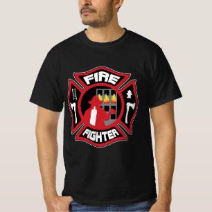 T-shirt Insigne moderne du pompier