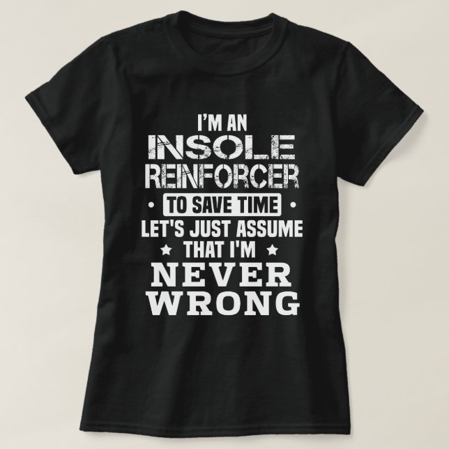 T-shirt Insole Reinforcer (Design devant)