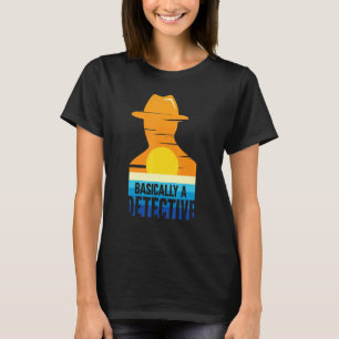 T-shirt Inspecteur De Police Véritable Criminalité Fondame