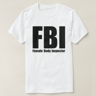 T-shirt Inspecteur du corps féminin du FBI