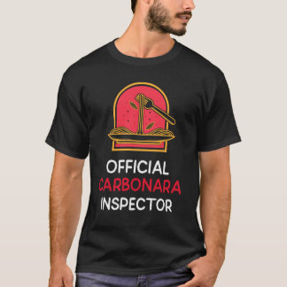 T-shirt Inspecteur officiel du Carbonara
