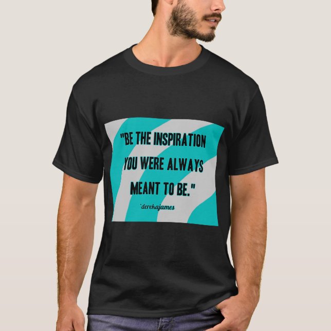 T-shirt Inspiration Black Basic T Shirt Homme (Devant)