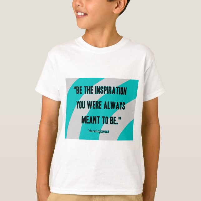 T-shirt Inspiration Chemise T de base blanche du garçon (Devant)