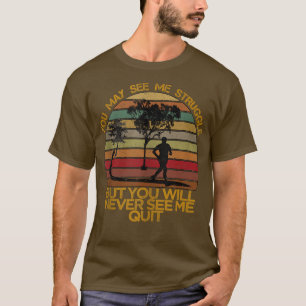 T-shirt Inspiration d'entraînement Motivation dire Hommes