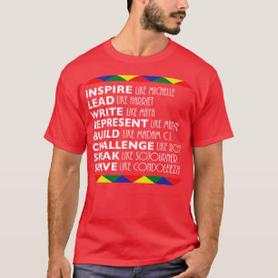 T-shirt Inspiration du mois de l'histoire noire comme Mich