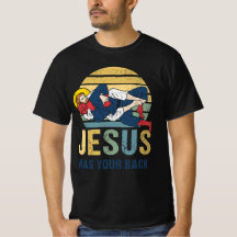 Inspiration Jésus a votre dos Jiu Jitsu Retro