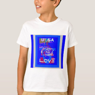 T-shirt Inspiration USA Nous Sommes Forts Ensemble Avec Am