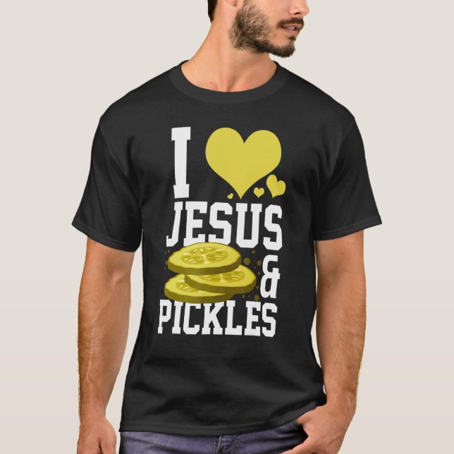 T-shirt Inspirational Pickle Catholique Prière Amour Chris (Devant)