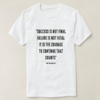 Inspirational Winston Churchill Citation Typograph