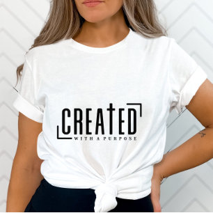 T-shirt Inspirationnel Créé Avec Un Objectif-Positif
