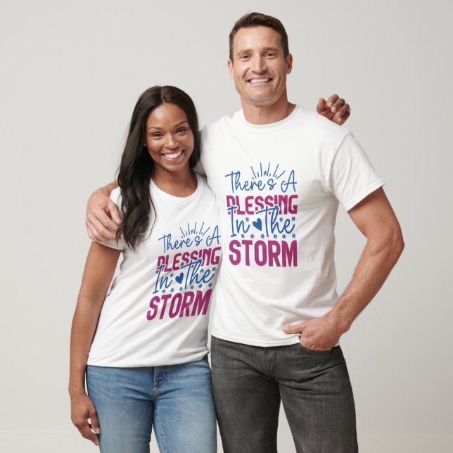 T-shirt Inspirationnel Il Y A Une Bénédiction Dans La Temp (Unisexe)