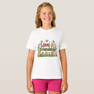 T-Shirt inspiré d'amour et d'amitié chaleureux