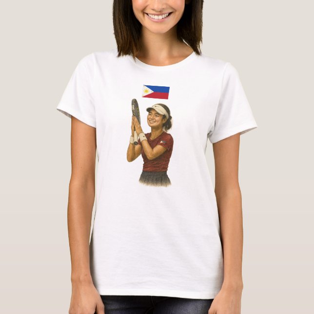 T-shirt Inspiré par la superstar de tennis philippine Alex (Devant)