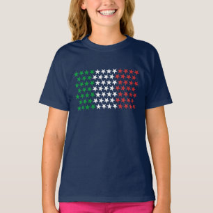 T-shirt Inspiré par le drapeau italien. Édition d'étoil