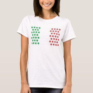 T-shirt Inspiré par le drapeau italien. Édition d'étoiles