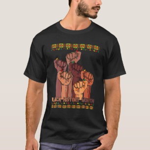 T-shirt Inspirer les leaders noirs Poing de puissance main