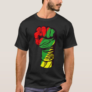T-shirt Inspirer les leaders noirs Poing de puissance main