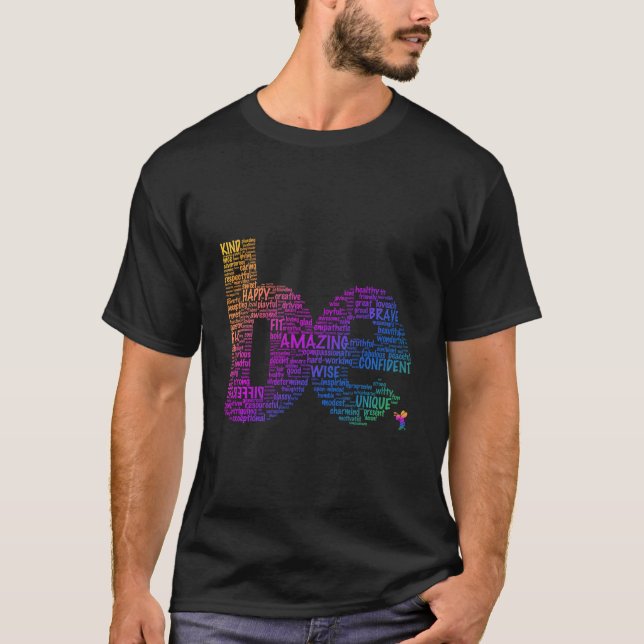 T-shirt Inspirer Word Art Soyez Extraordinaire Motivation  (Devant)
