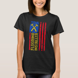 T-shirt Installation du plancher de l'entrepreneur