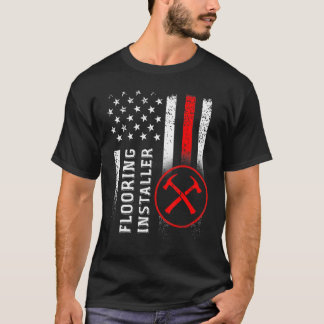 T-shirt Installation du plancher de l'entrepreneur