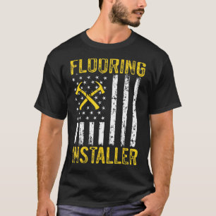T-shirt Installation du plancher de l'entrepreneur