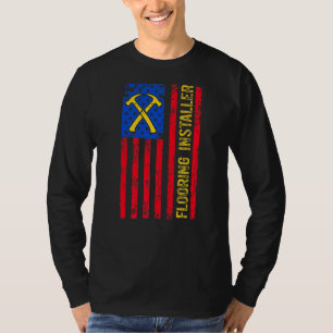 T-shirt Installation du plancher de l'entrepreneur du sous