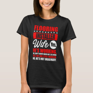 T-shirt Installation du plancher de l'installateur Entrepr