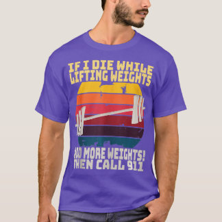 T-shirt Instructeur de fitness Gym Poids de levage Retro S