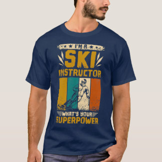 T-shirt Instructeur de ski vintage