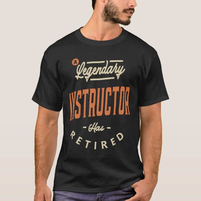 T-shirt Instructeur Funny Titre du travail Profession (Devant)