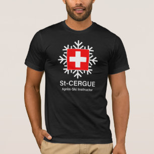 T-shirt instructeur suisse d'après-ski de Saint-C